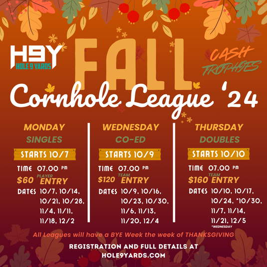 Fall '24 Cornhole Leagues